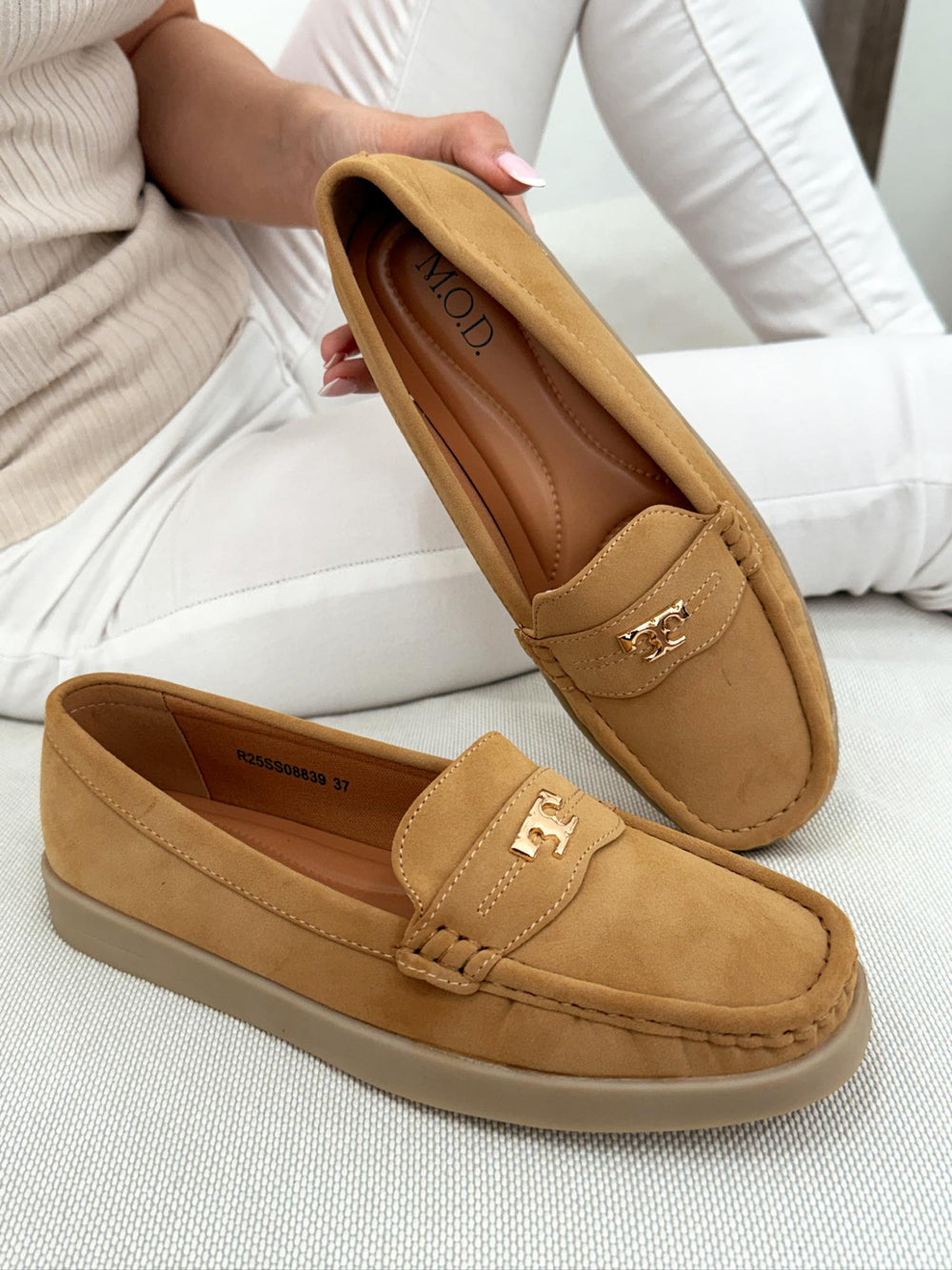 Damen-Ballerinas G103 – CAMEL