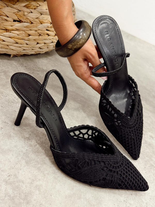 Women sandals G356 - BLACK