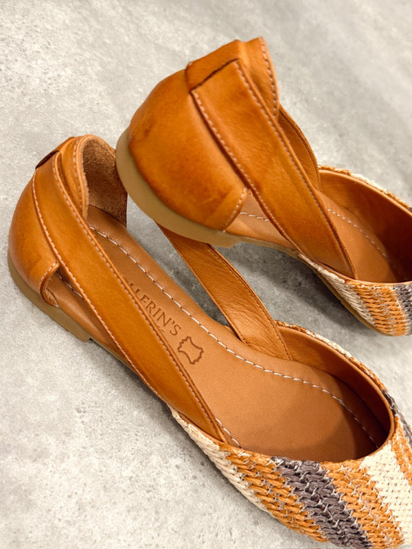 Leather sandals G415 - CAMEL