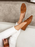Leather ballet flats G190 - CAMEL
