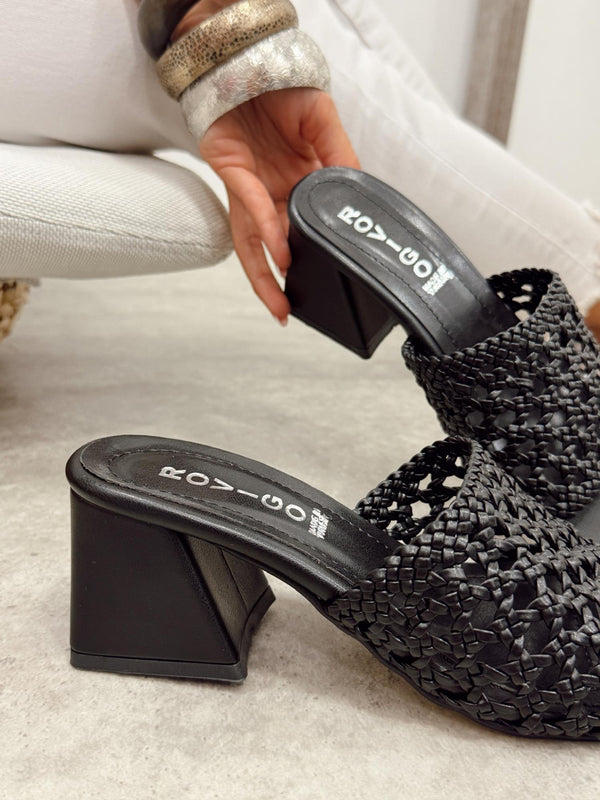 Women Slippers and Mules G479 - BLACK