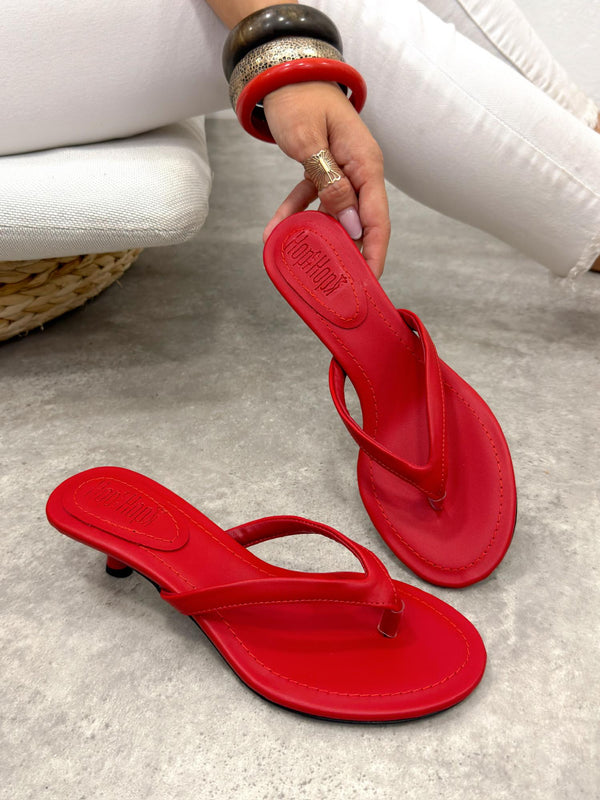 Women Slippers and Mules G515 - RED