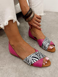 Leather sandals G473 - PINK