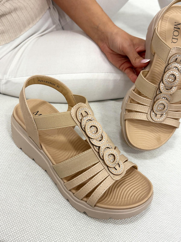 Women sandals G093 - BEIGE