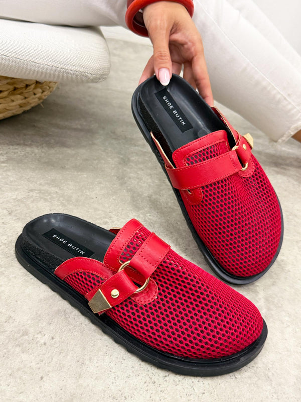 Women Slippers and Mules G496 - RED