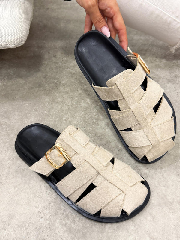Women Slippers and Mules G494 - BEIGE