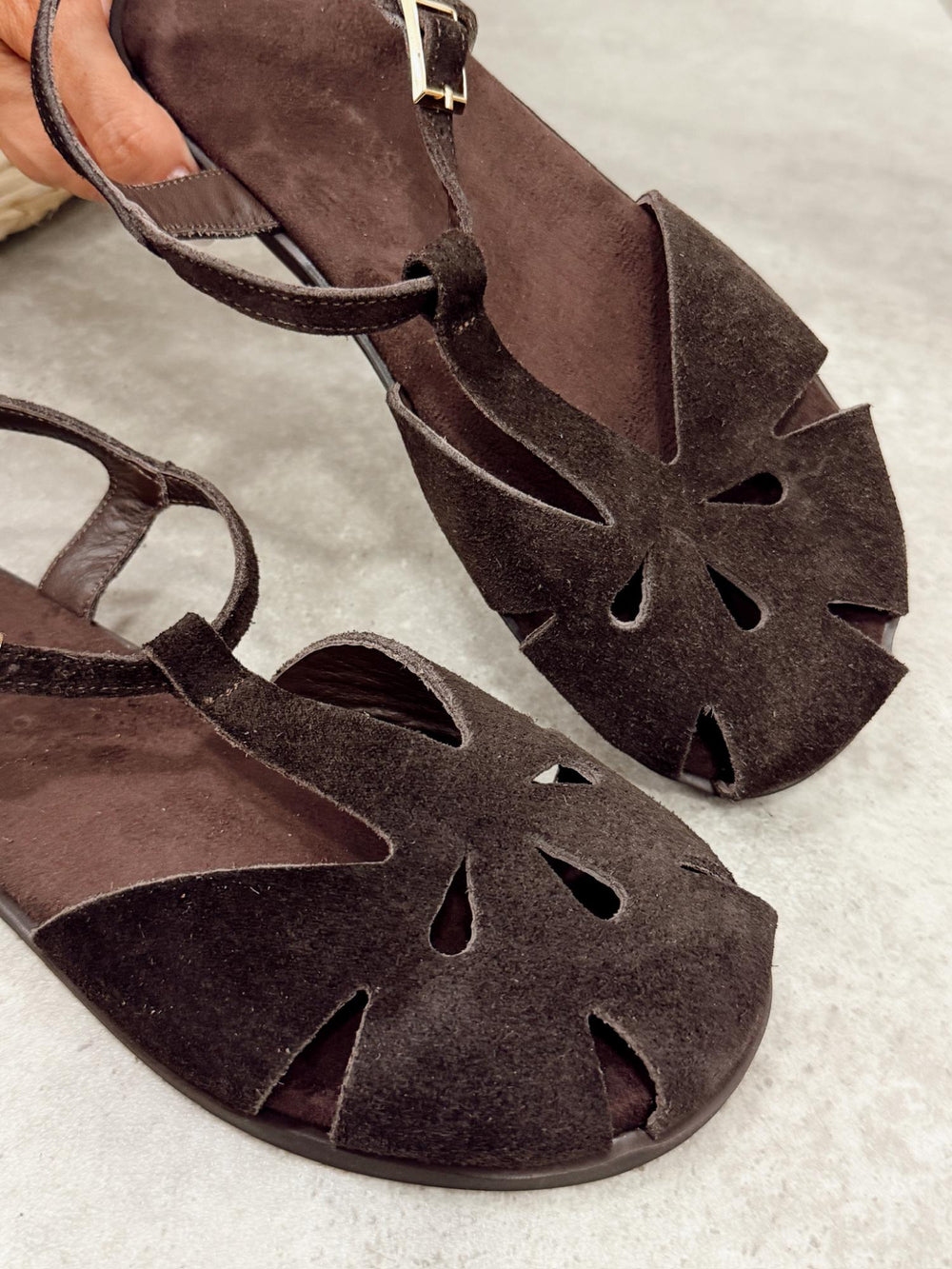 Ledersandalen G368 – BRAUN