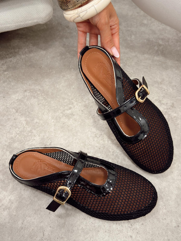 Women Slippers and Mules G504 - BLACK