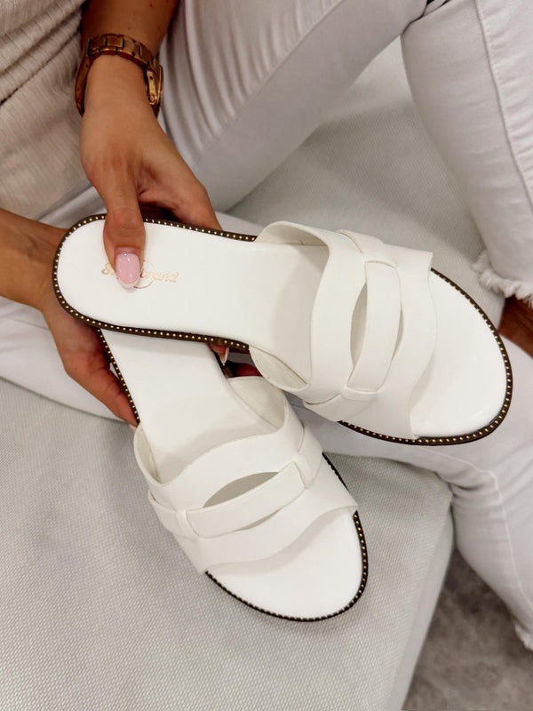 Women Slippers and Mules G328 - WHITE