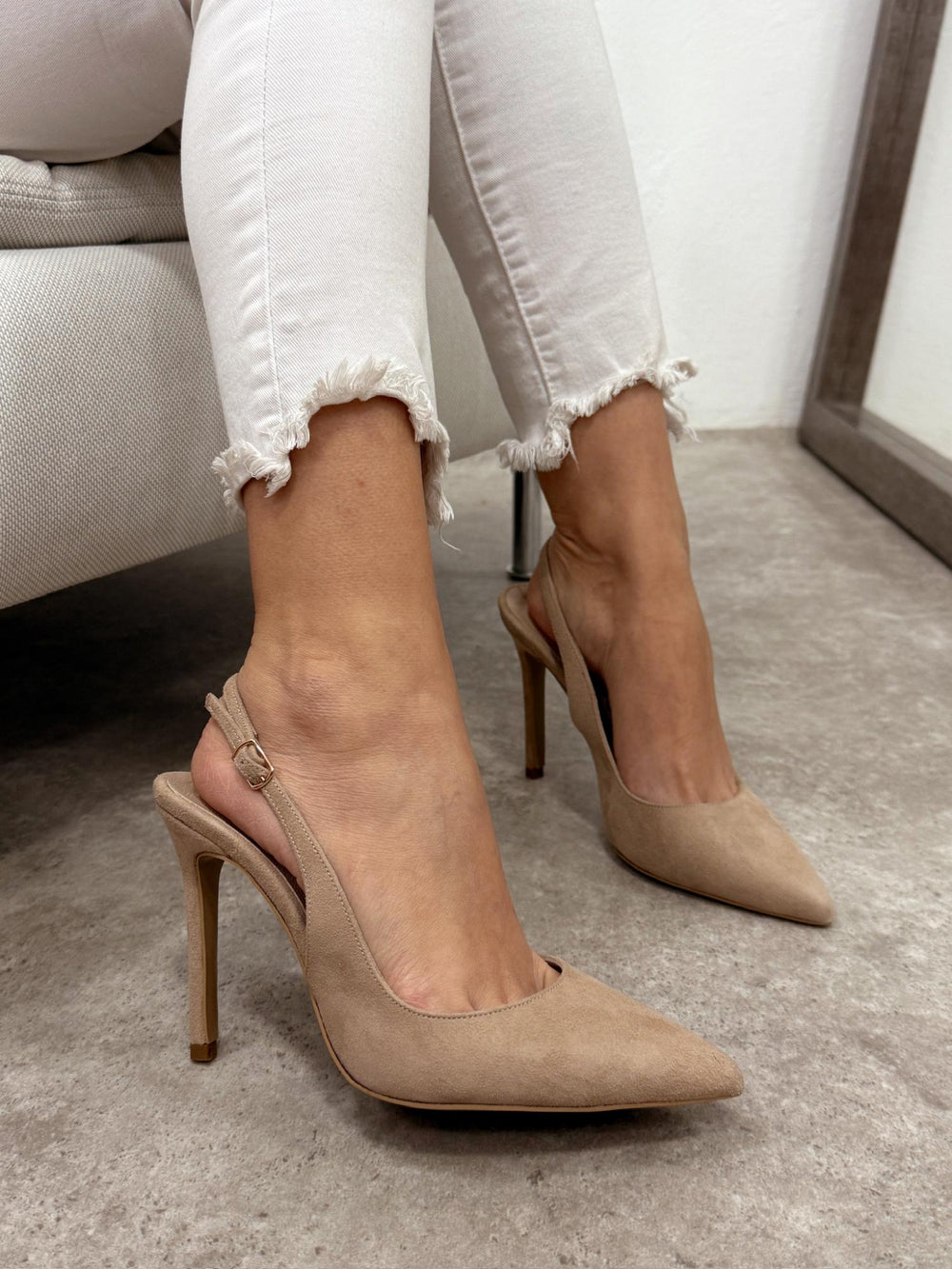 Ledersandalen G173 - BEIGE