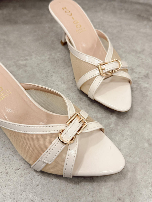 Women Slippers and Mules G477 - LIGHT BEIGE