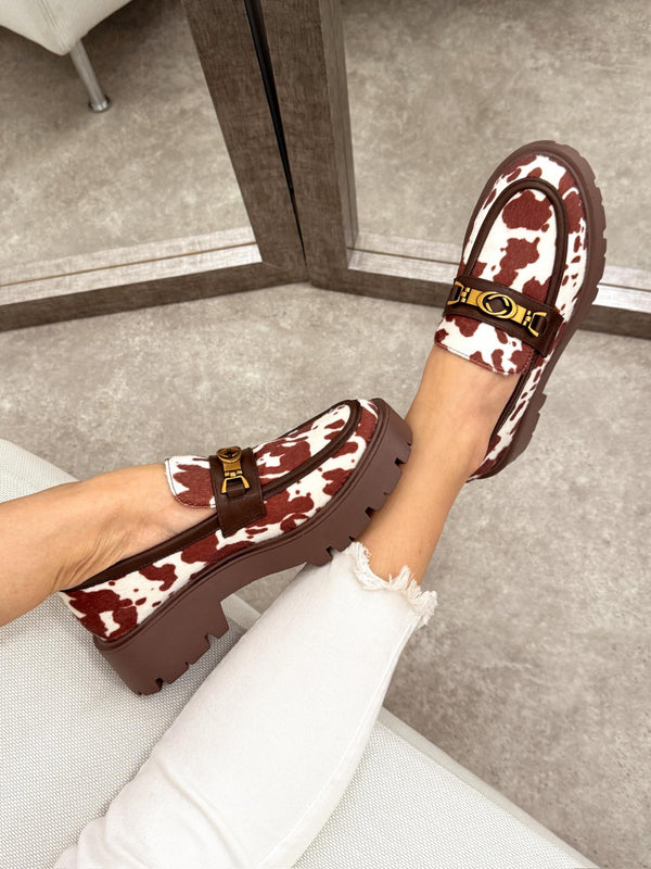 Women flats G016 - BROWN