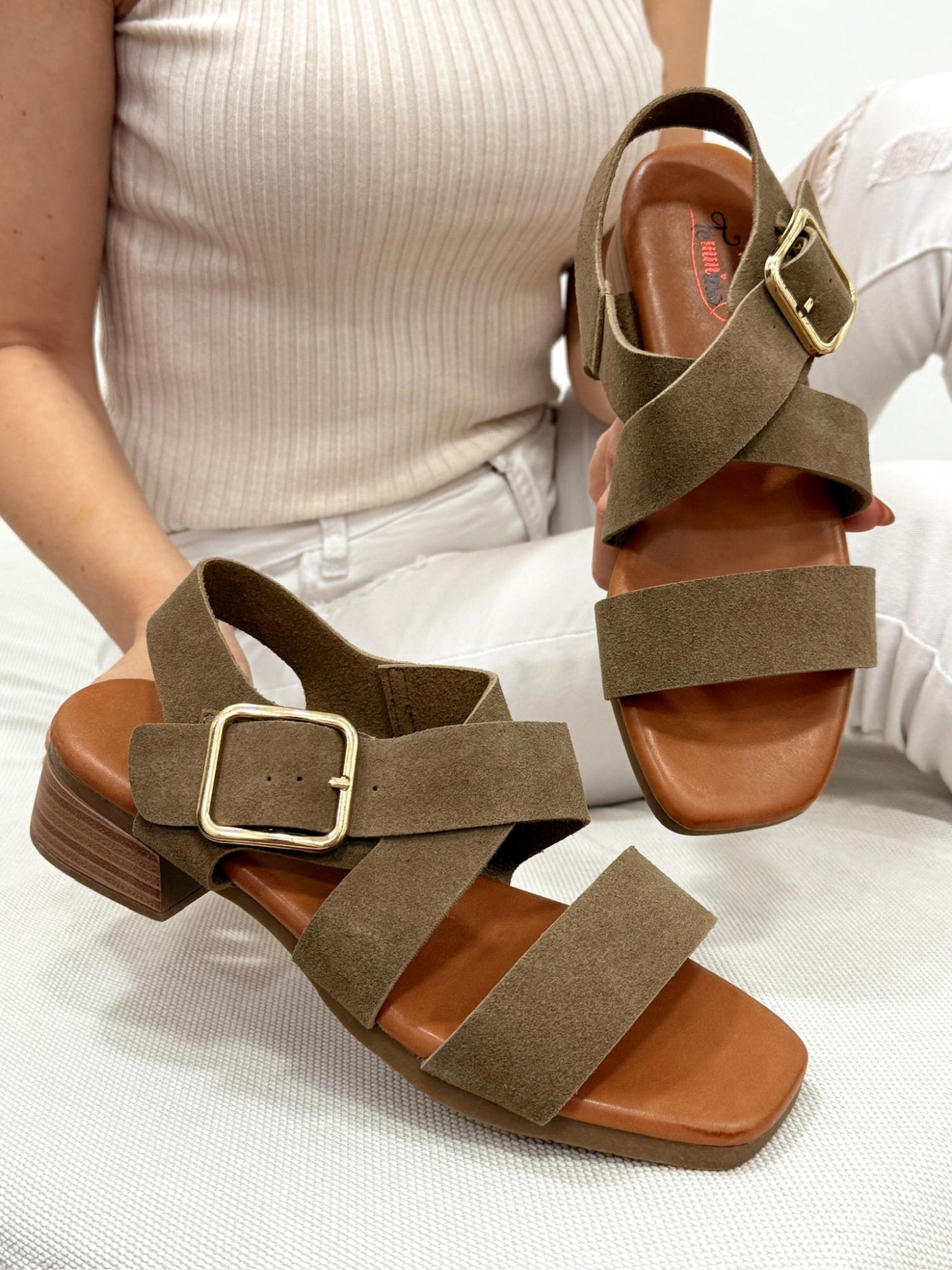Women sandals G222 - GREEN