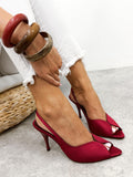 Women sandals G358 - WINE RED
