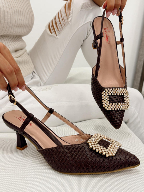 Women sandals G340 - BROWN