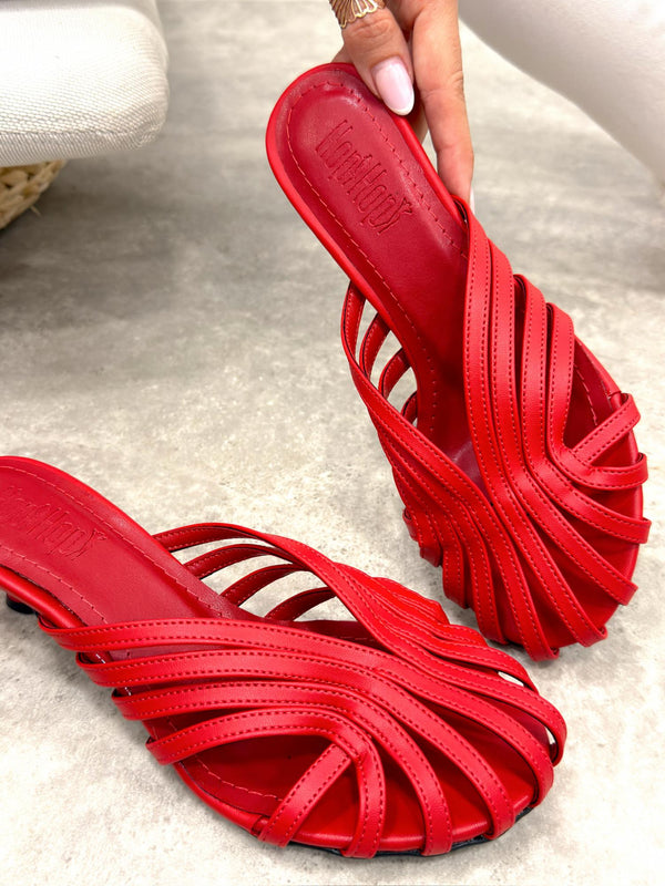 Women Slippers and Mules G515 - RED