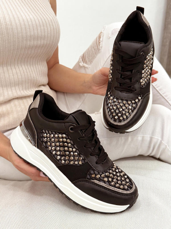 Women sneakers G035 - BLACK