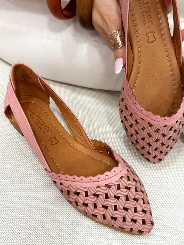 Leather sandals G201 - ROSE