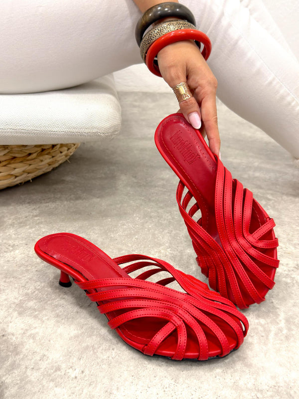 Women Slippers and Mules G515 - RED