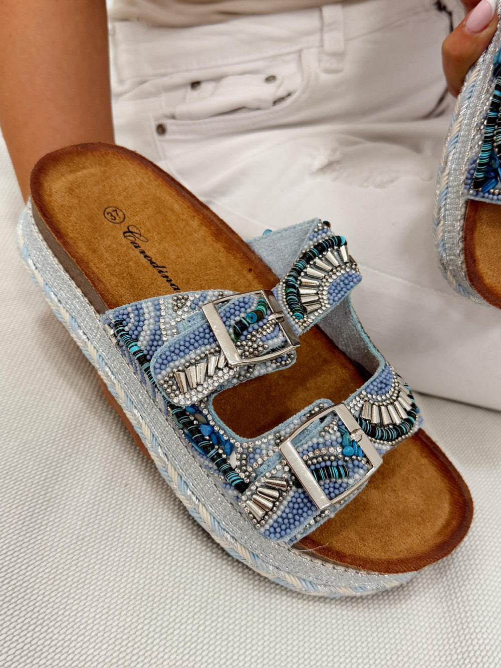 Damen Pantoletten und Mules G320 - BLAU