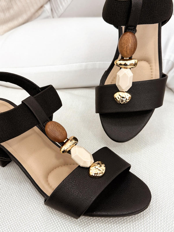 Women sandals G059 - BLACK