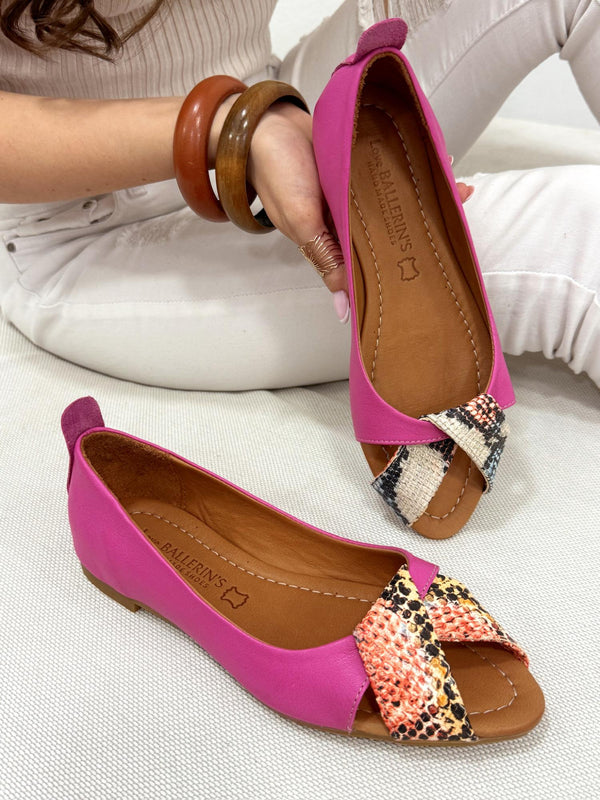 Leather sandals G200 - PINK