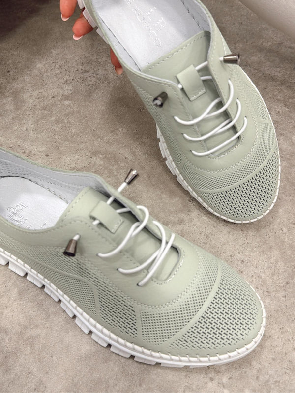 Leather sneakers G400 - GREEN