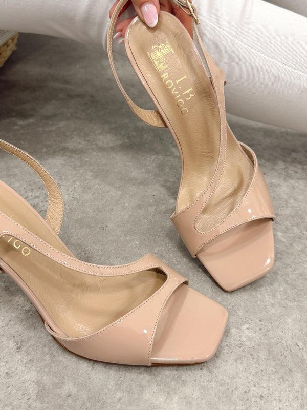 Leather sandals G378 - BEIGE