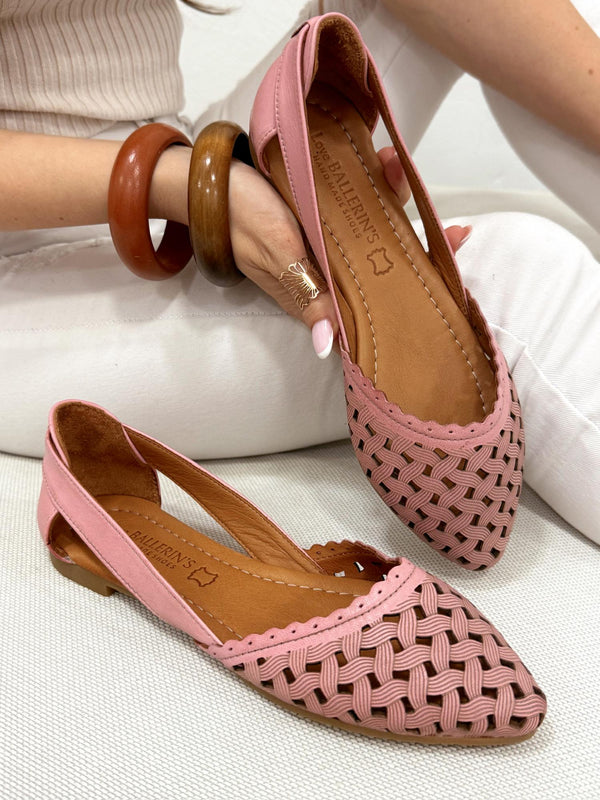 Leather sandals G201 - ROSE