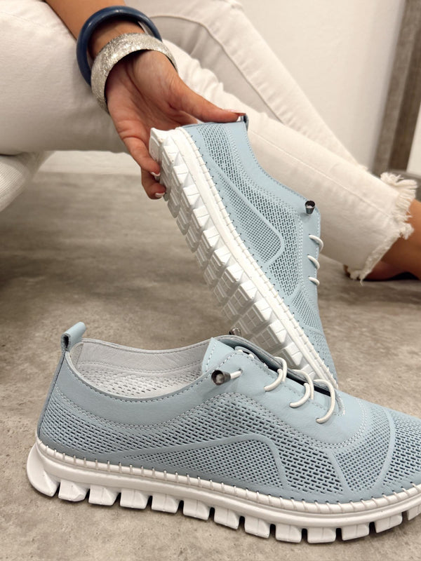 Leather sneakers G400 - BLUE
