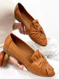 Leather ballet flats G191 - CAMEL