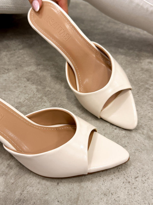 Women Slippers and Mules G443 - LIGHT BEIGE