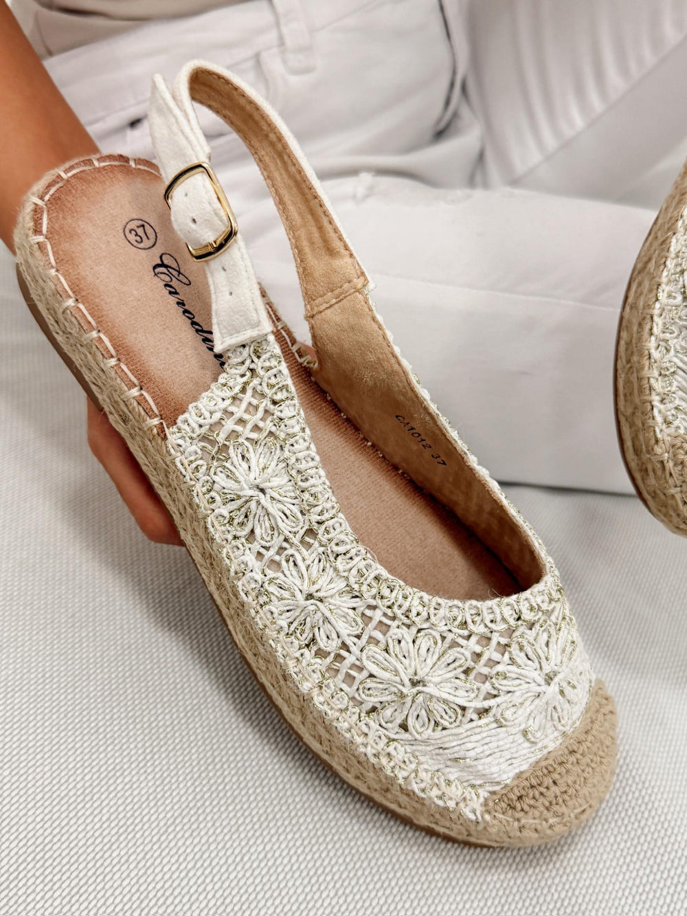 Women sandals G309 - WHITE