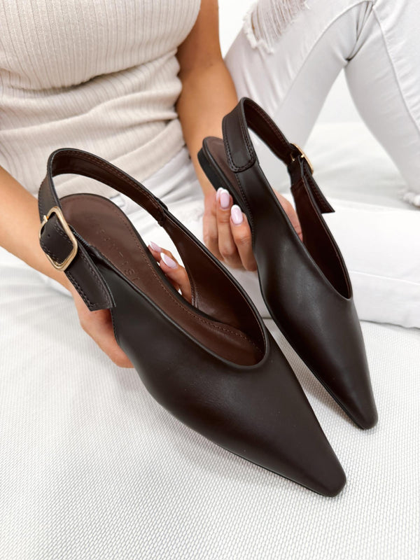 Women sandals G349 - BROWN