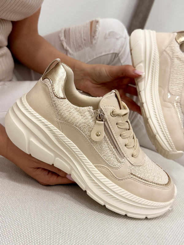 Women sneakers F994 - BEIGE