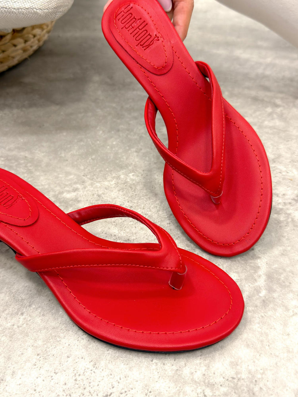 Damen Pantoletten und Mules G515 - ROT