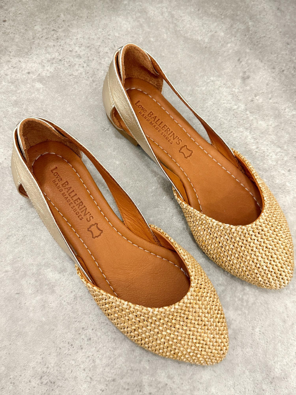 Leather sandals G415 - GOLD