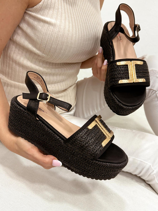 Women sandals G216 - BLACK