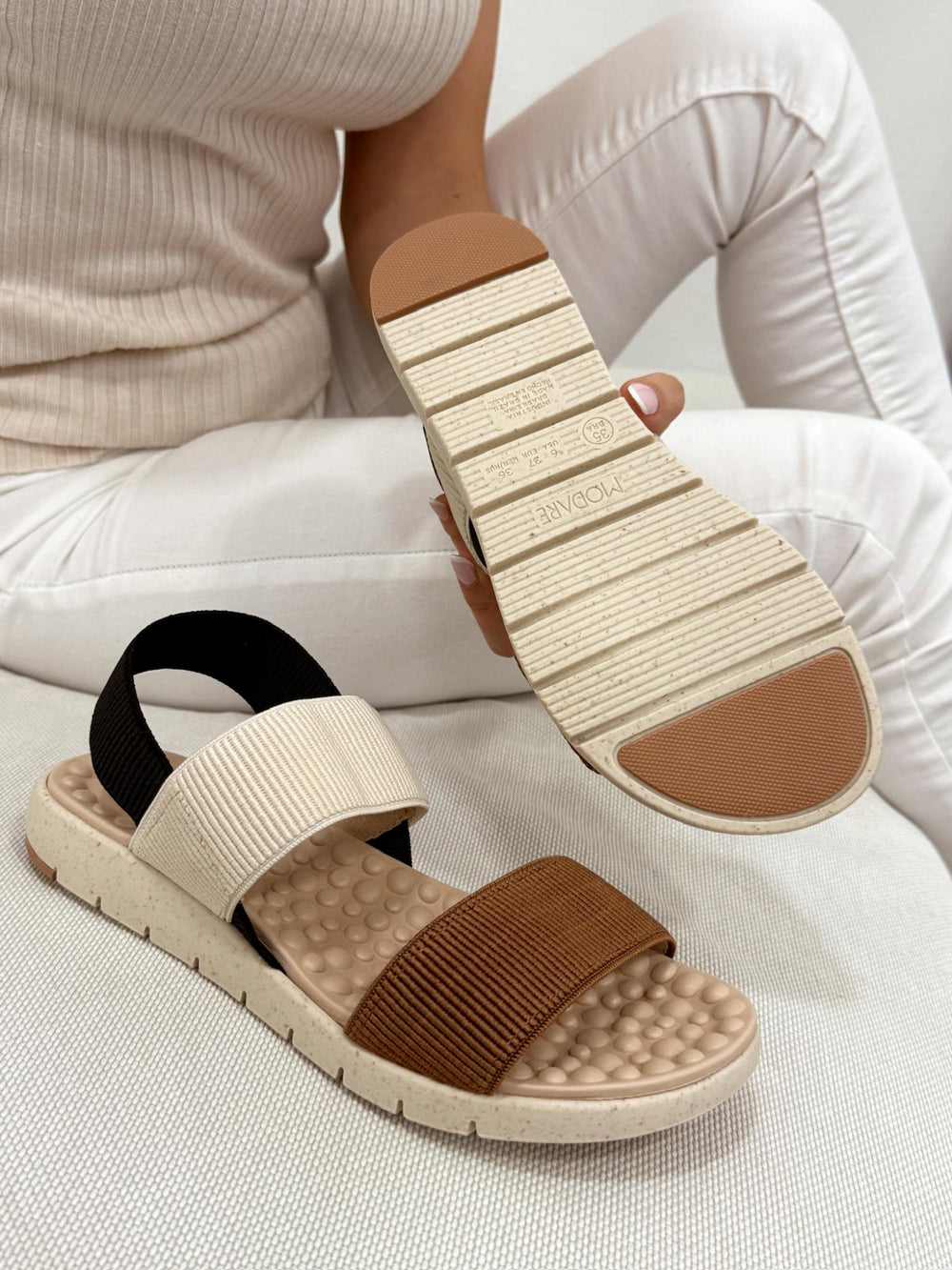 Damensandalen G062 - CAMEL