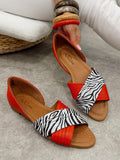 Ledersandalen G473 - ROT