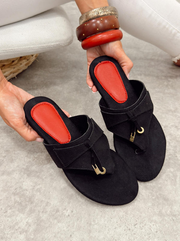 Women Slippers and Mules G503 - BLACK