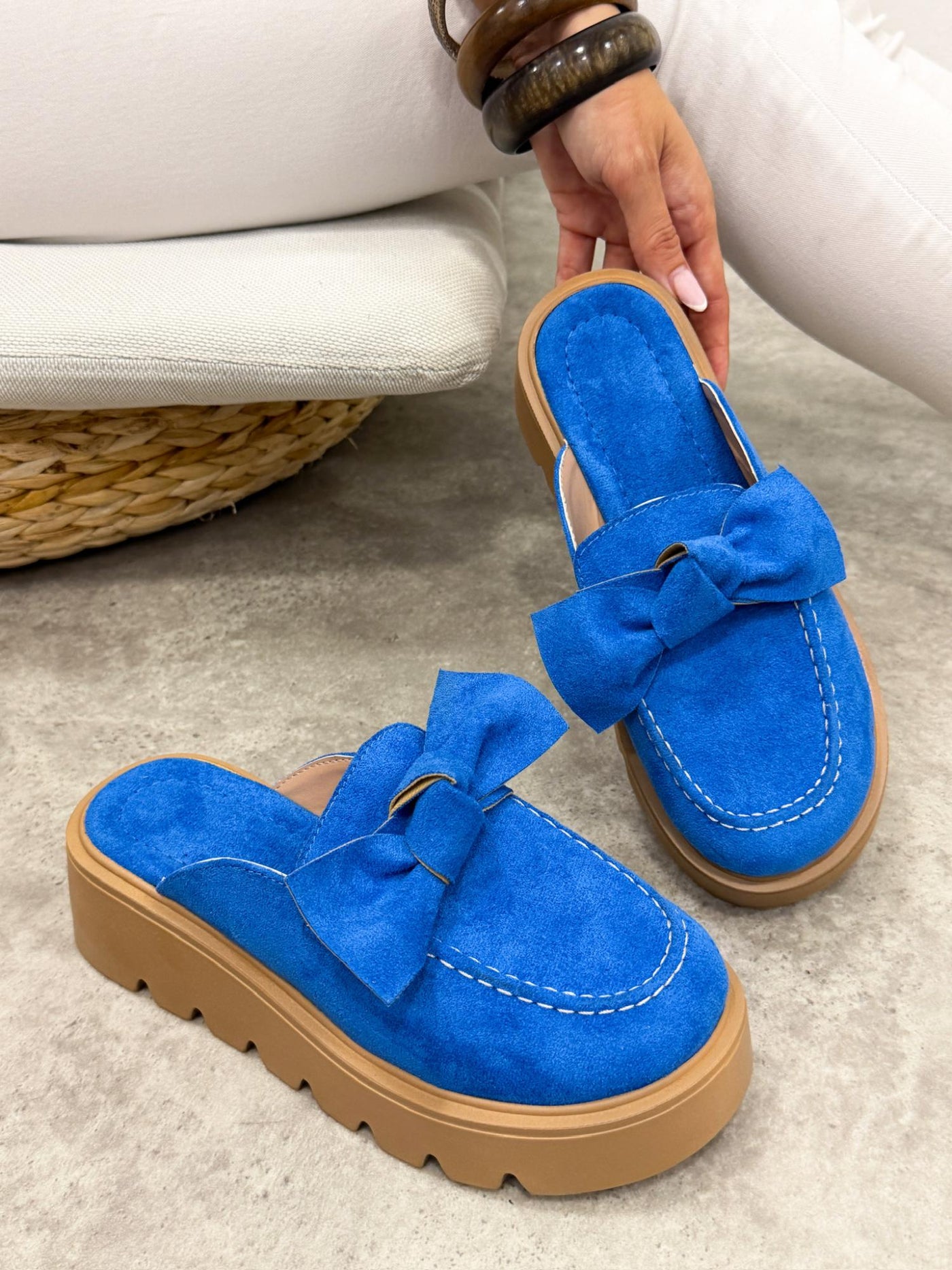 Women Slippers and Mules G497 - BLUE