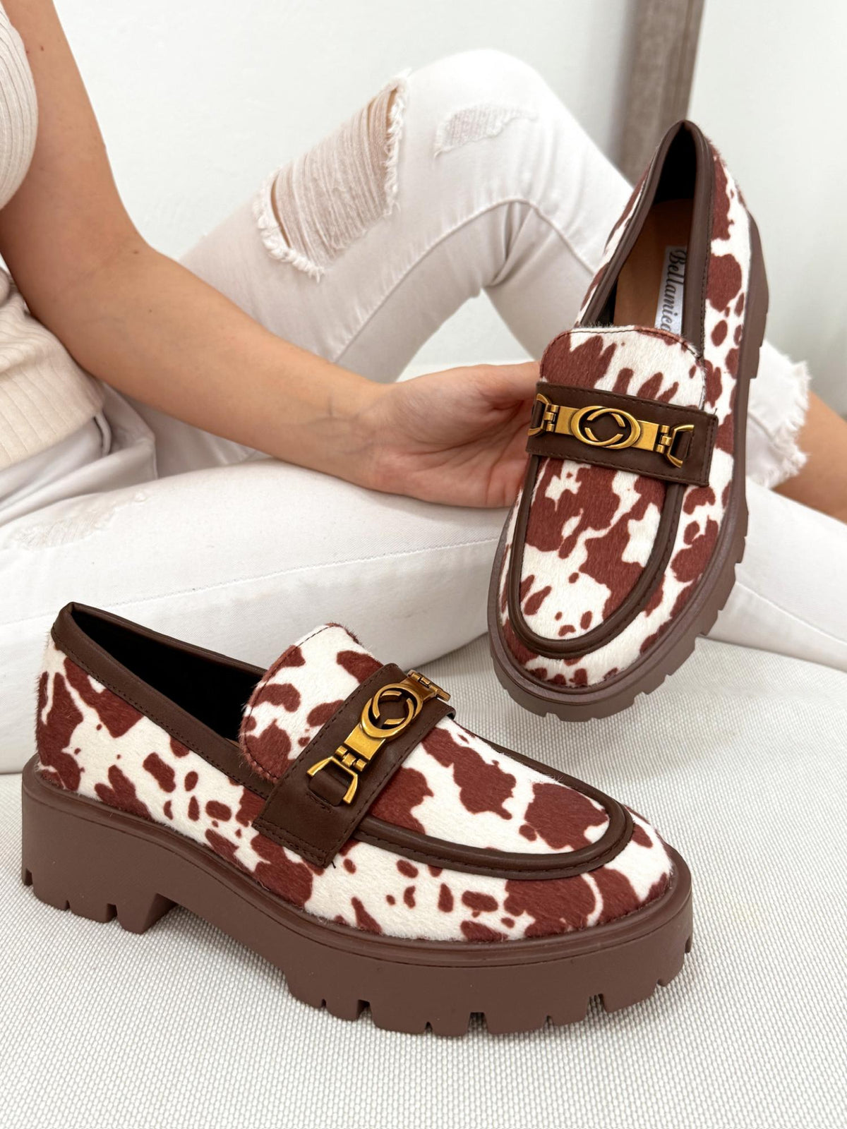 Women flats G016 - BROWN