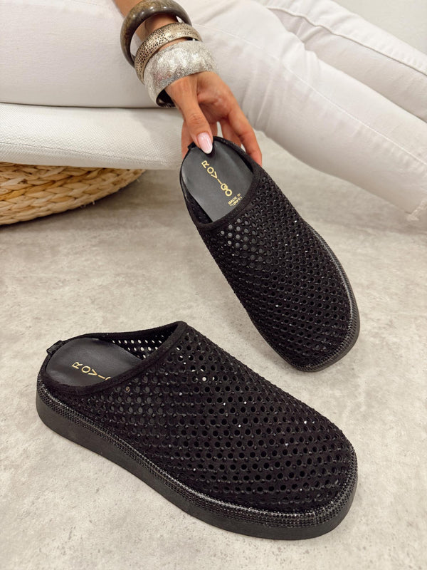 Women Slippers and Mules G485 - BLACK
