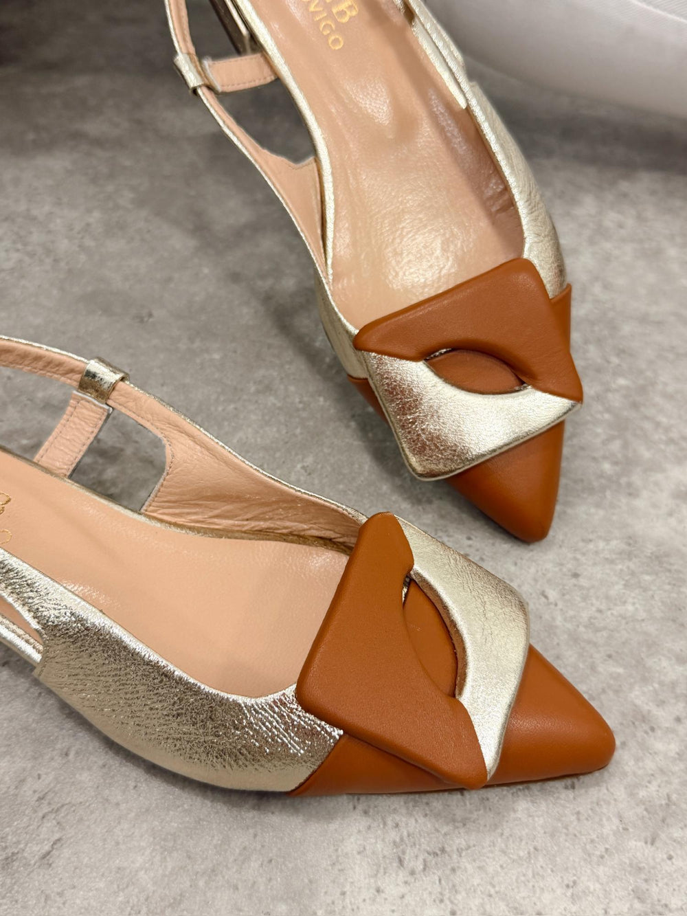Ledersandalen G392 - GOLD
