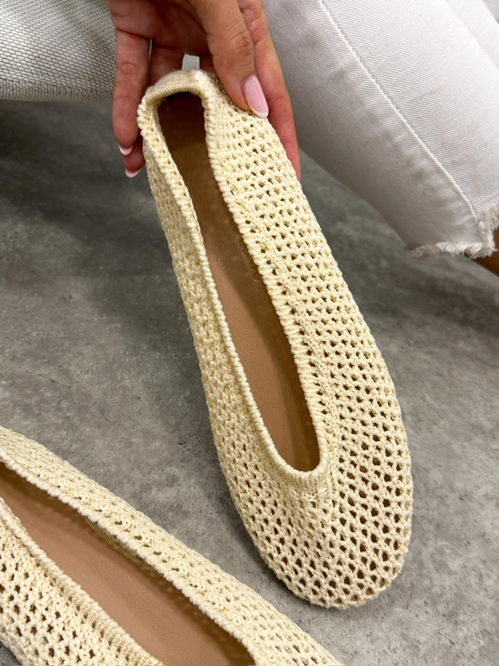 Ballerina flats G448 - LIGHT BEIGE