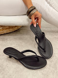 Damen Pantoletten und Mules G493 - SCHWARZ