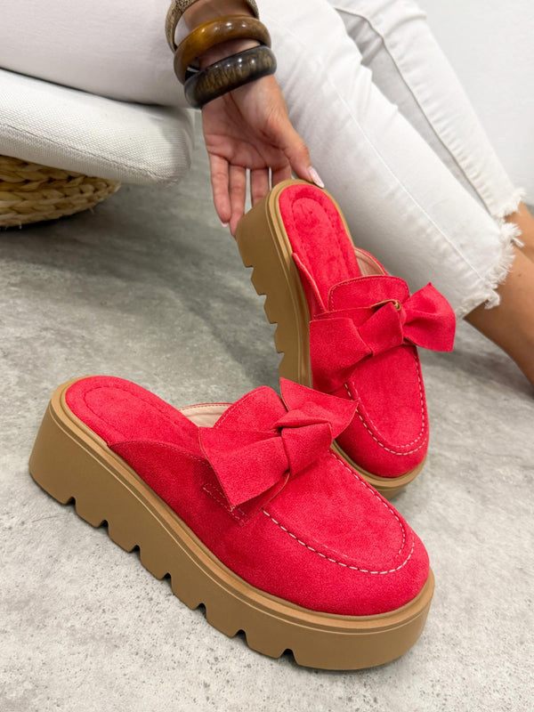 Women Slippers and Mules G497 - RED