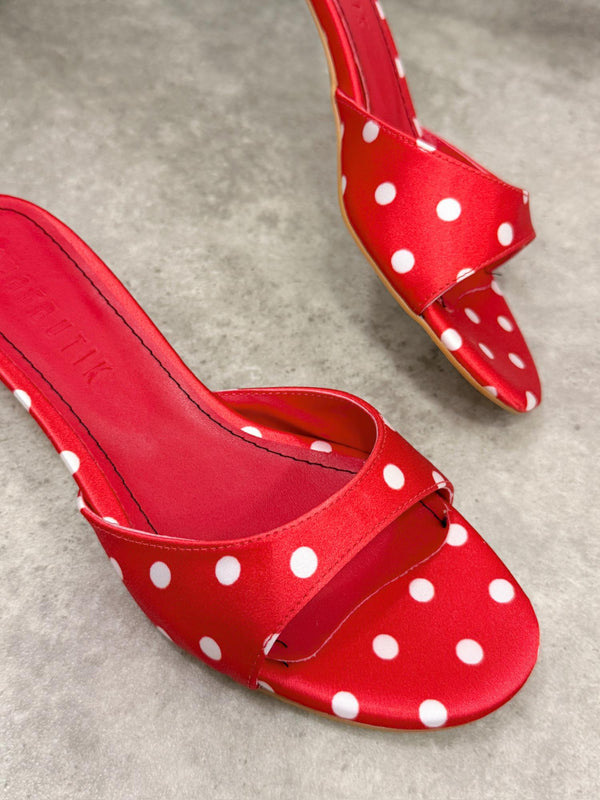 Women Slippers and Mules G491 - RED