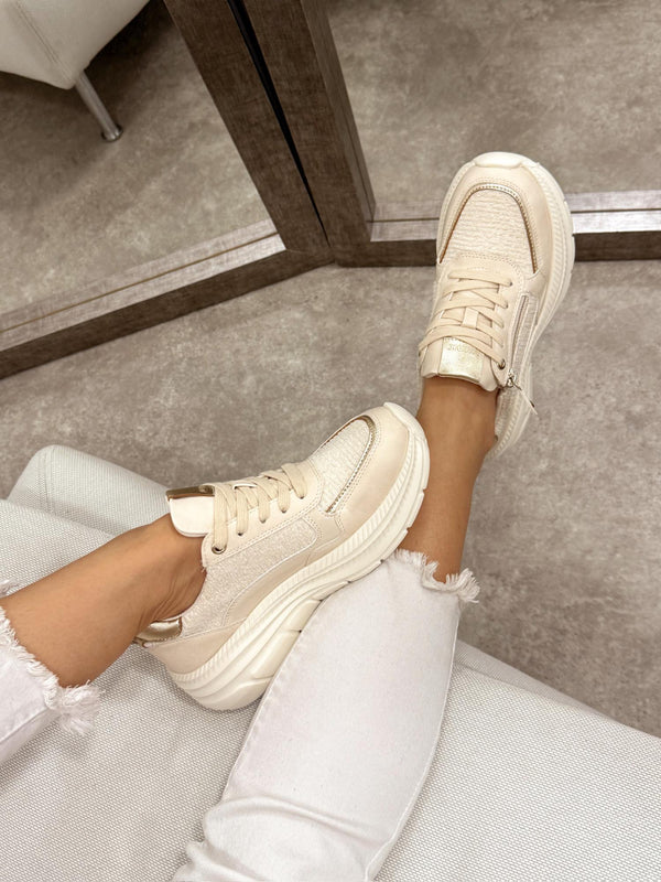 Women sneakers F994 - BEIGE